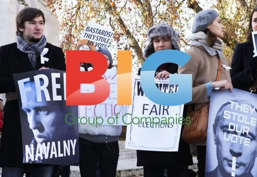 Protest Outside Russian Embassy in London