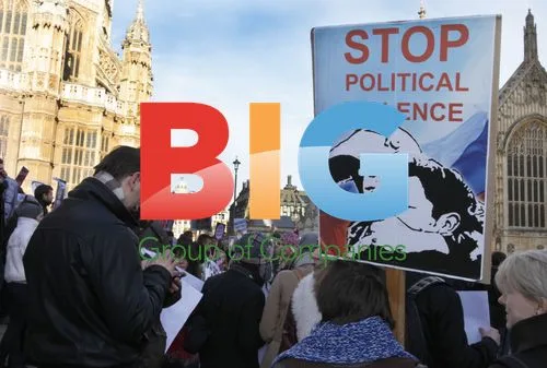 Demonstrators Protest Russian Embassy, London