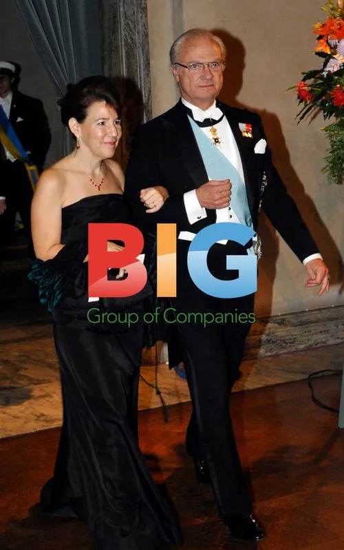 King Carl XVI Gustav and Gunilla Storch at Nobel Banquet