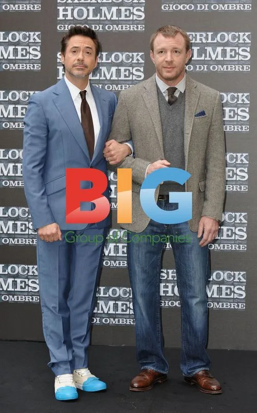 Guy Ritchie and Robert Downey jr. at Sherlock Holmes: A Game of Shadows Photocall