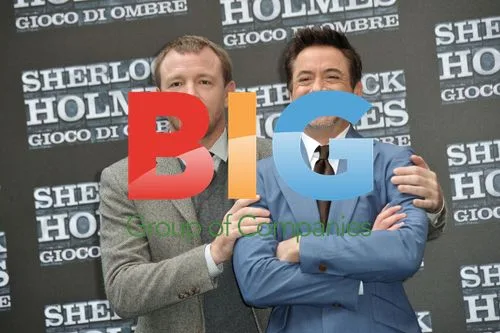 Guy Ritchie and Robert Downey jr. at Sherlock Holmes photocall