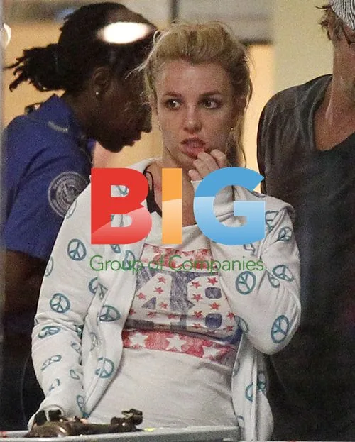 Britney Spears Arrives at Airport with Family
