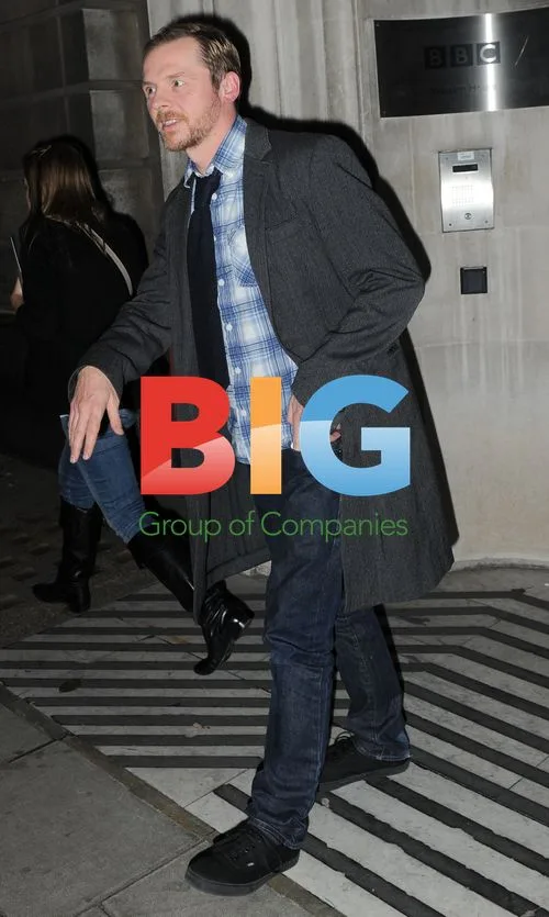 Simon Pegg Leaves BBC Radio 2 Studios