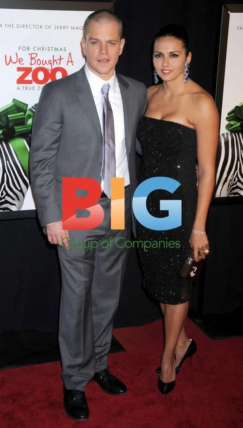 Matt Damon and Luciana Barroso at 'We Bought a Zoo' Premiere