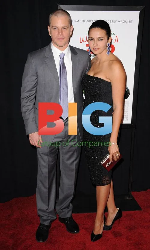 Matt Damon and Luciana Barroso at 'We Bought a Zoo' Premiere