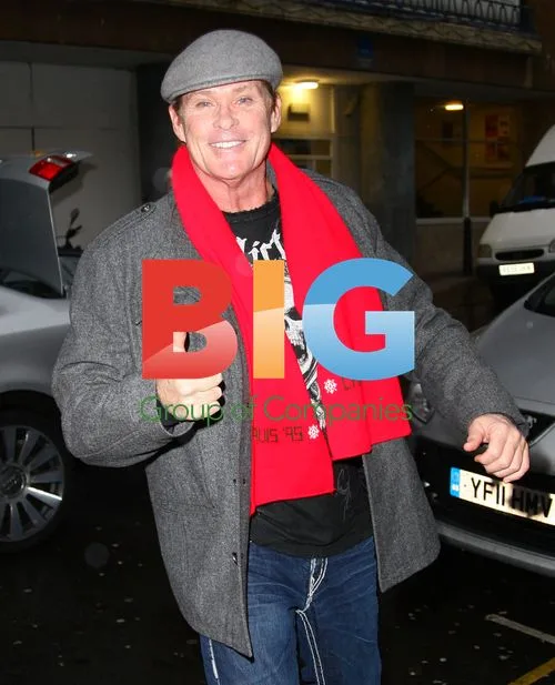 David Hasselhoff Arrives for Panto in Bristol