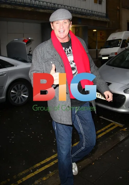 David Hasselhoff Arrives at Bristol Hippodrome