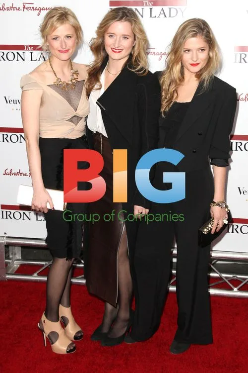 Mamie, Grace, and Louisa Gummer at "The Iron Lady" Premiere