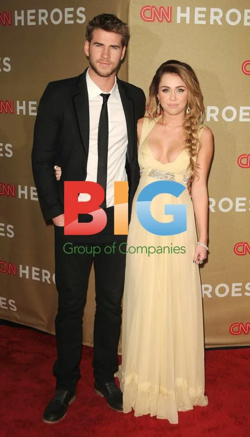 Liam Hemsworth and Miley Cyrus at CNN Heroes Gala