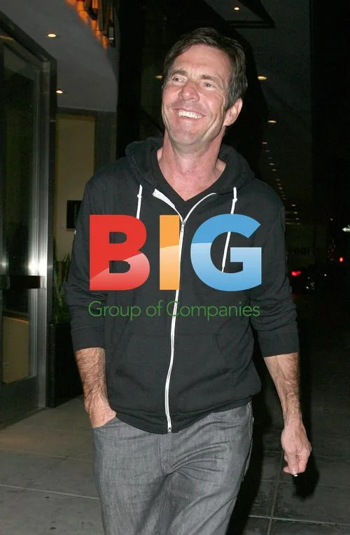 Dennis Quaid Leaves Mr. Chows in Beverly Hills