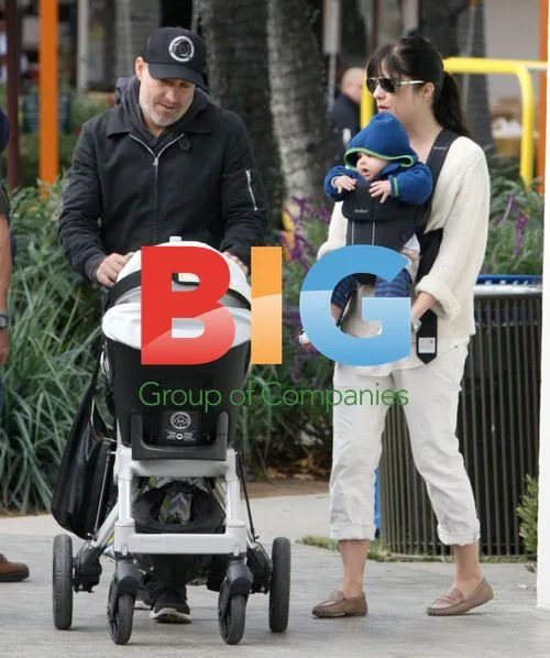 Selma Blair and baby Arthur in Malibu