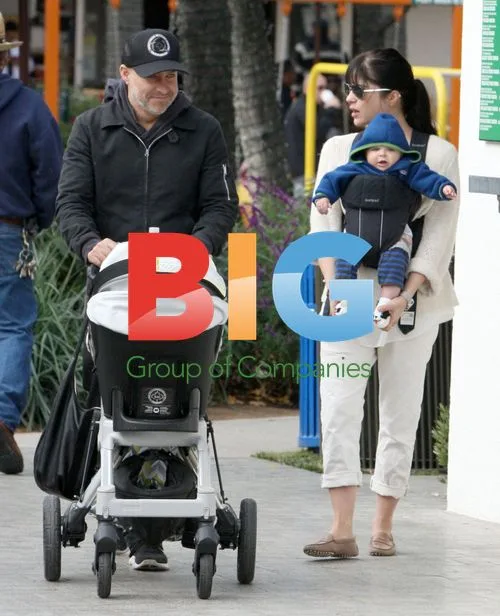 Selma Blair with baby Arthur in Malibu