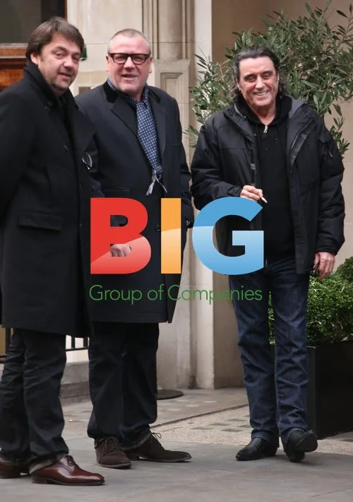 Actors Ray Winstone and Ian McShane share a laugh