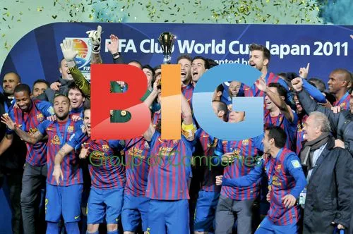 FC Barcelona Celebrates CWC 2011 Win