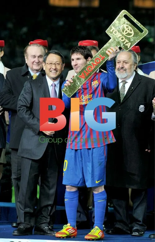 FC Barcelona Celebrates at FIFA Club World Cup 2011