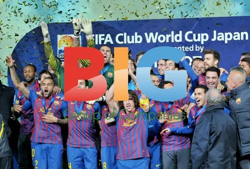 FC Barcelona Celebrates 2011 Club World Cup Win