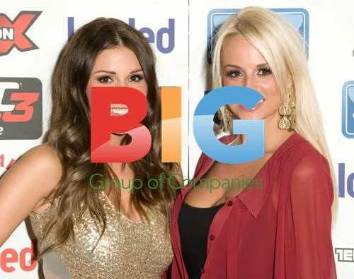 Lucy Pinder and Rhian Sugden at Loaded Magazine Xmas Party