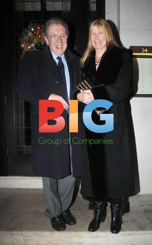 Sir David Frost Leaving Restaurant 34