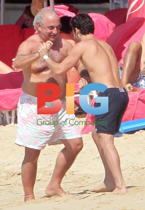 Philip Green Enjoys Caribbean Getaway
