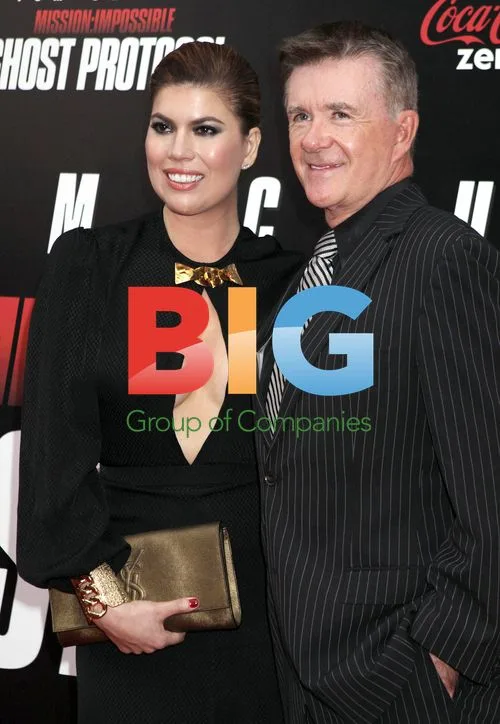 Tanya Callau and Alan Thicke at 'Mission: Impossible' Premiere