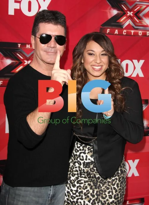 Simon Cowell and Melanie Amaro at X Factor Press Conference