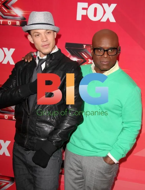 Chris Rene and L.A. Reid at X Factor Press Conference
