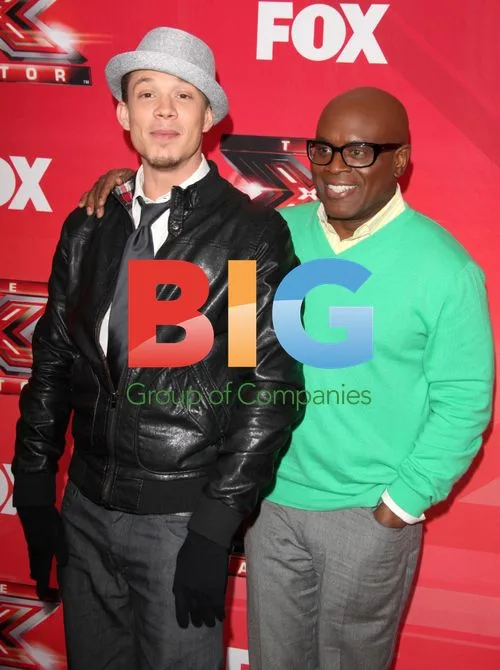 Chris Rene and L.A. Reid at X Factor Press Conference