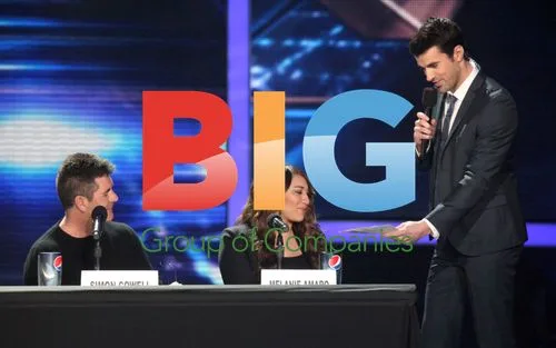 Simon Cowell, Steve Jones, Melanie Amaro at X Factor Press Conference
