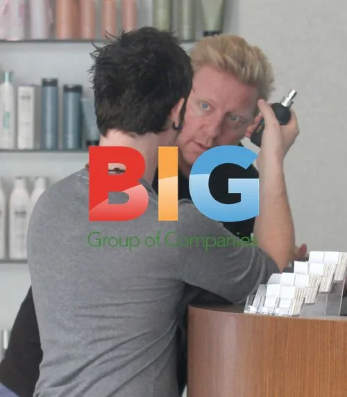Boris Becker Gets Haircut in South Beach