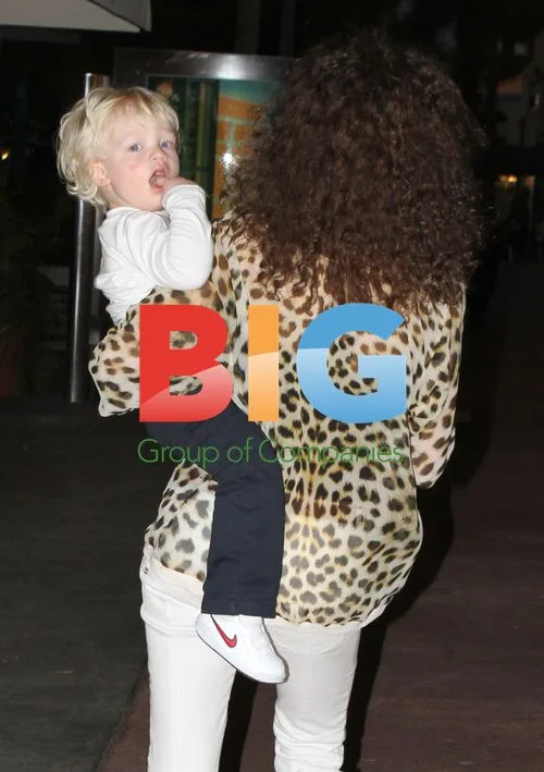 Boris Becker Gets Haircut with Son Noah
