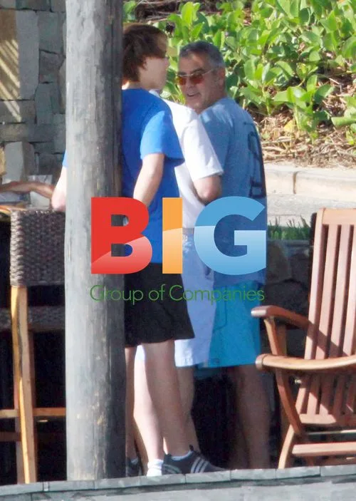 George Clooney and Stacey Kiebler in Cabo