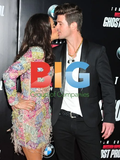 Paula Patton & Robin Thicke at 'Mission Impossible' Premiere