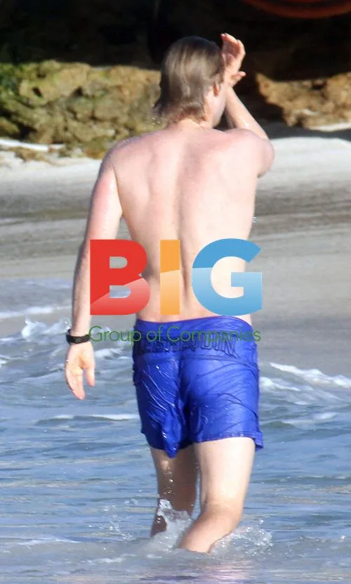 Owen Wilson Swims in St Barths