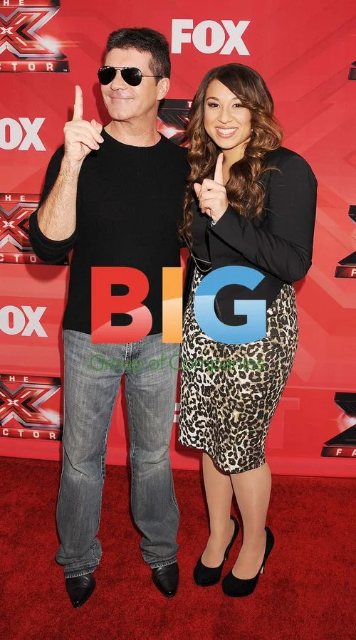 Simon Cowell and Melanie Amaro at 'The X Factor USA' Press Conference