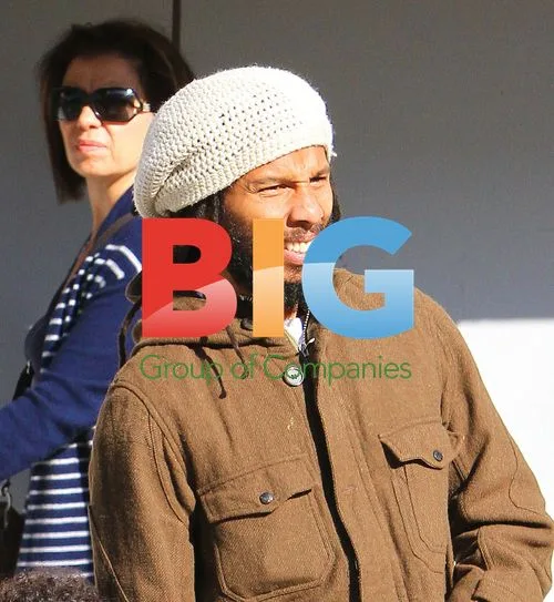 Ziggy Marley and son Gideon in LA