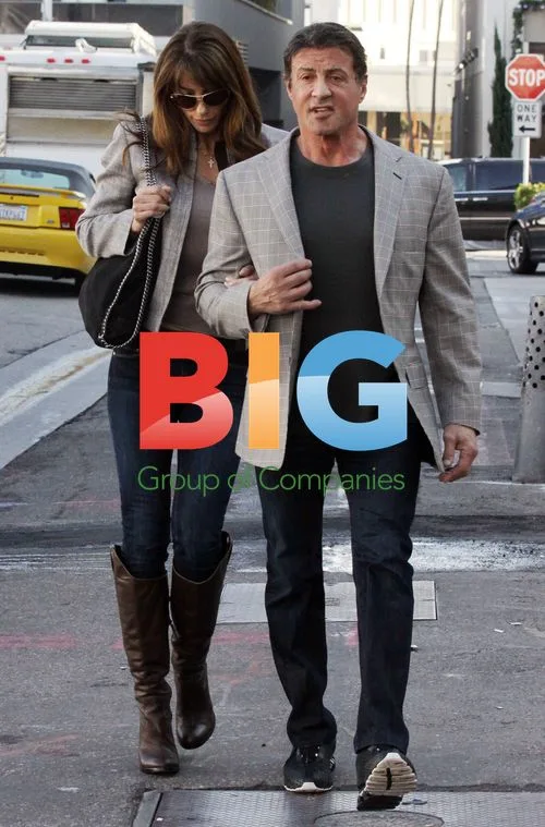 Sylvester Stallone and Jennifer Flavin Running Errands