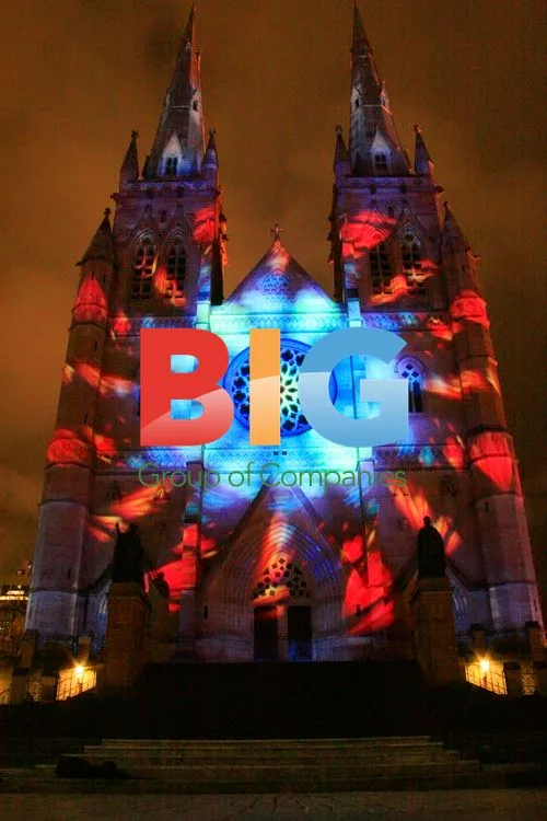 St Mary's Cathedral Light Show in Sydney