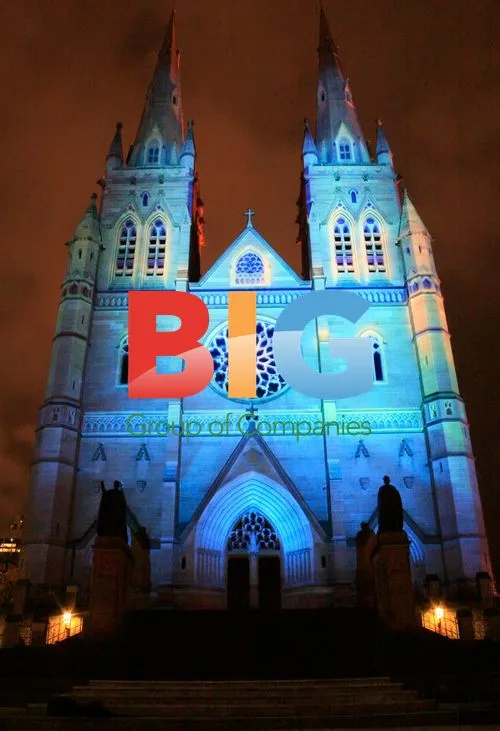 St Mary's Cathedral Light Show in Sydney