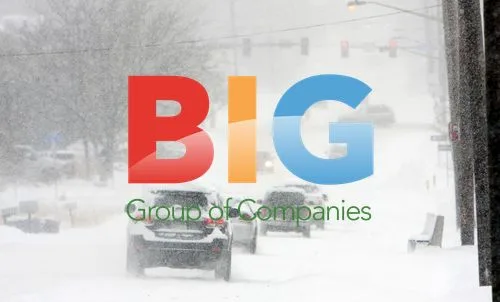 Snowy Scene in Denver