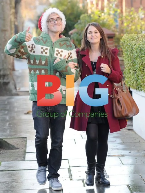 Tom Fletcher and Girlfriend at Fearne Cotton's Christmas Party