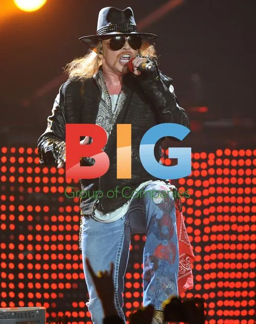 Axl Rose performing "Welcome to the Jungle"