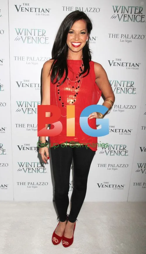 Melissa Rycroft and Tye Strickland at "Winter In Venice" event