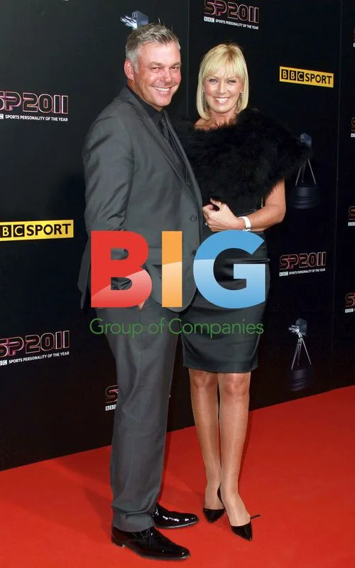 Darren Clarke and family at BBC Sports Personality 2011