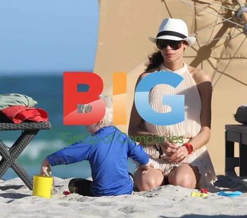 Lily Becker and Son Amadeus in Miami
