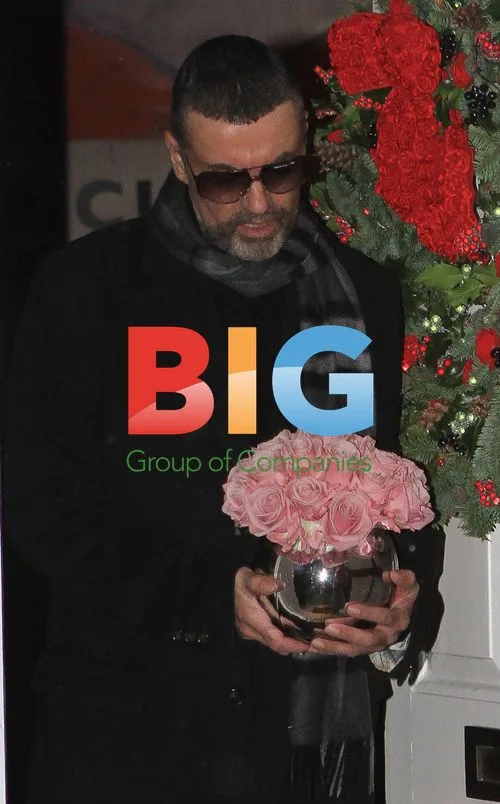 George Michael at Home After Press Conf.