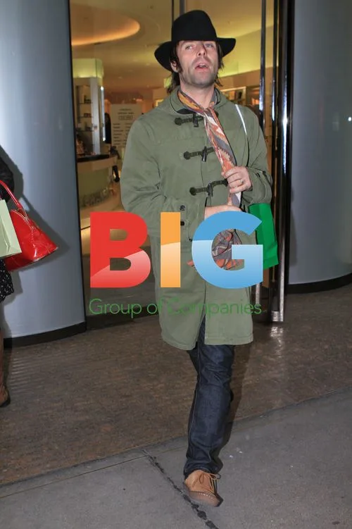 Liam Gallagher Shopping in London
