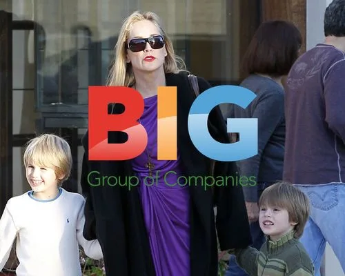 Sharon Stone Christmas Shopping with Sons