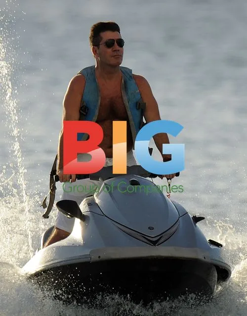 Simon Cowell Jetskiing in Barbados