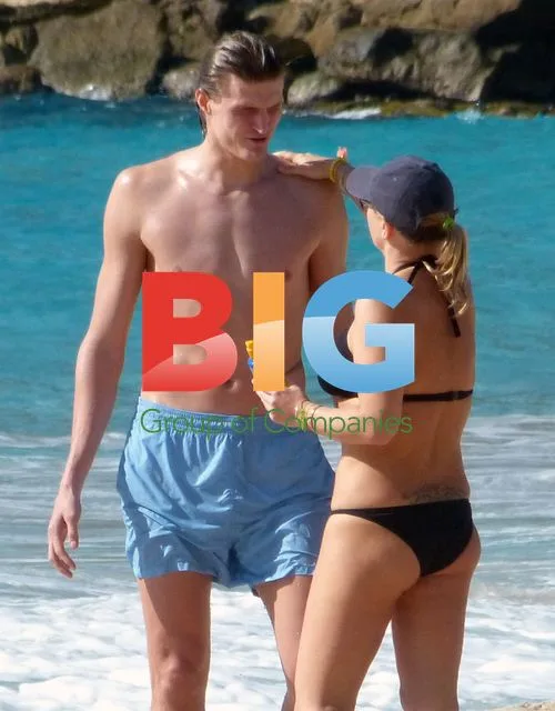 Masha Lopatov and Andrei Kirilenko in St. Barths