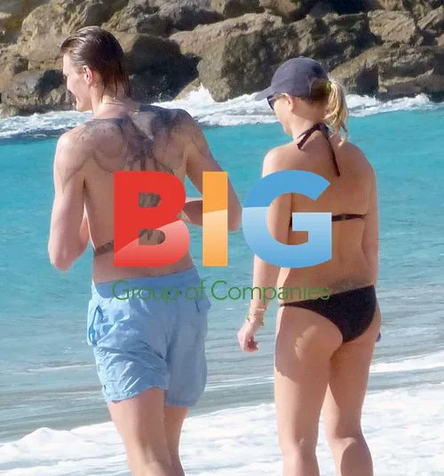 Andrei Kirilenko and Masha Lopatov on Beach